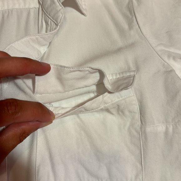 Classic white button up collared dress shirt - Picture 5 of 10